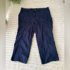 Caffe Marrakesh navy blue capri pants size 14
